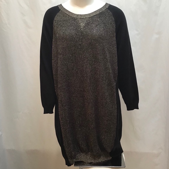 🆕NEW! Metallic Colorblock Sweater Dress - Picture 7 of 15